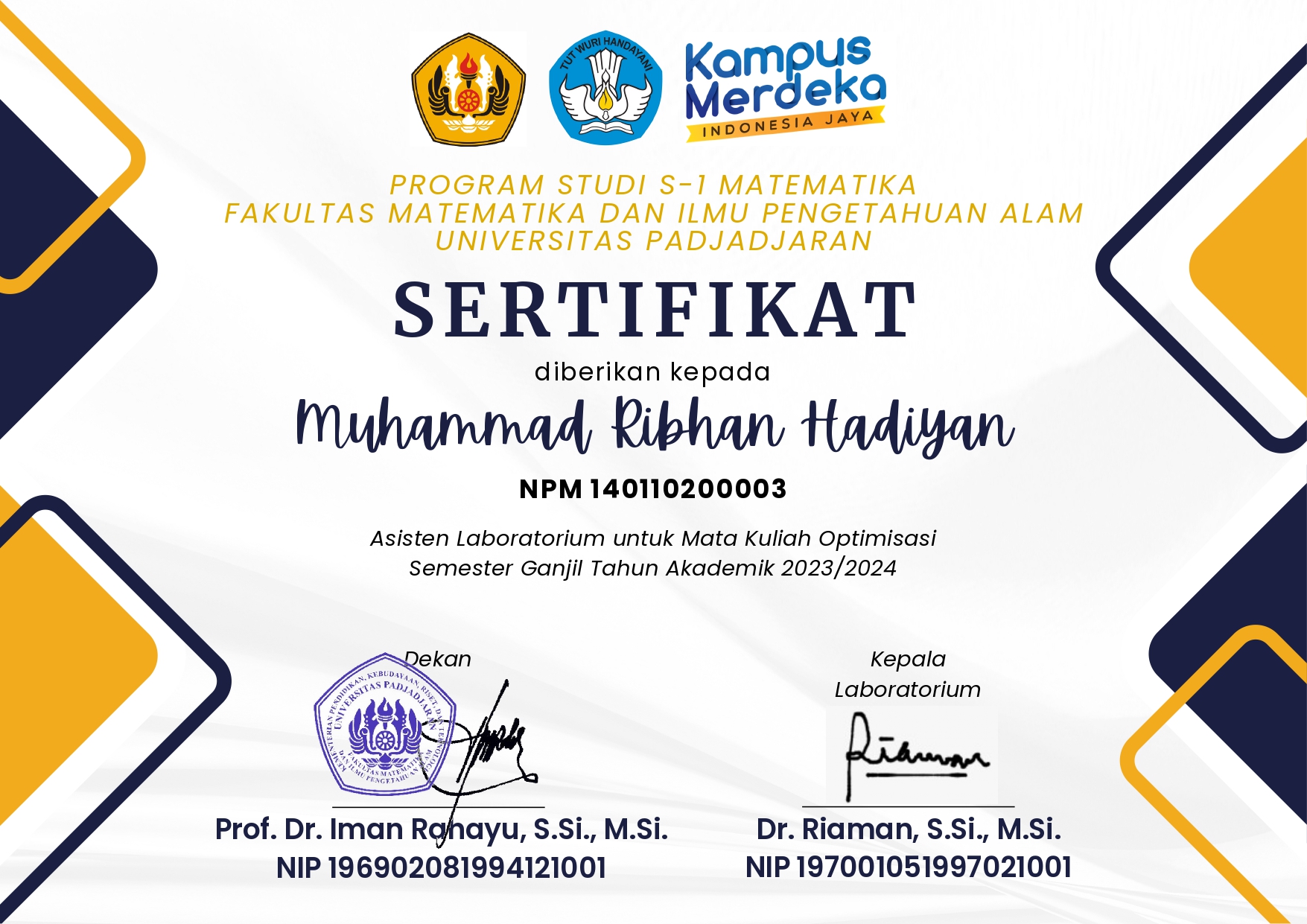Laboratory Assistant Certificate